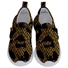 Metallic Snake Skin Pattern Kids  Velcro No Lace Shoes by BangZart