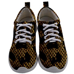 Metallic Snake Skin Pattern Mens Athletic Shoes by BangZart