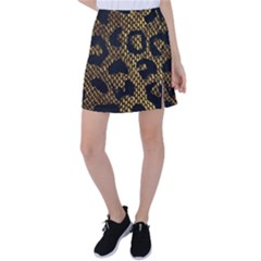 Metallic Snake Skin Pattern Tennis Skirt by BangZart