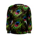 Peacock Feathers Color Plumage Women s Sweatshirt View1