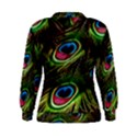 Peacock Feathers Color Plumage Women s Sweatshirt View2