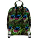 Peacock Feathers Color Plumage Zip Up Backpack View3