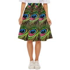 Peacock Feathers Color Plumage Classic Short Skirt by Celenk