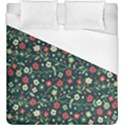 Flowering Branches Seamless Pattern Duvet Cover (King Size) View1