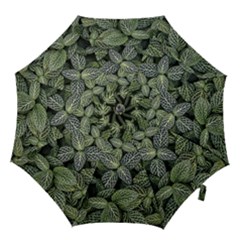 Leaves Foliage Botany Plant Hook Handle Umbrellas (large) by Ravend