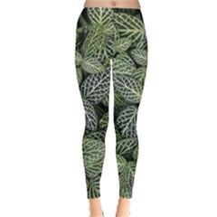 Leaves Foliage Botany Plant Leggings  by Ravend