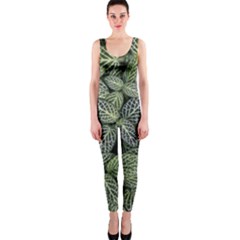 Leaves Foliage Botany Plant One Piece Catsuit by Ravend