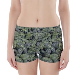 Leaves Foliage Botany Plant Boyleg Bikini Wrap Bottoms by Ravend