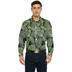 Leaves Foliage Botany Plant Men s Long Sleeve  Shirt by Ravend