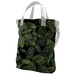 Leaves Foliage Botany Plant Canvas Messenger Bag by Ravend