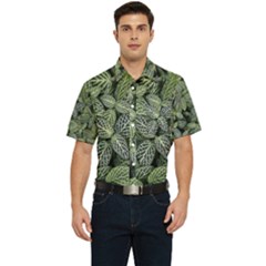 Leaves Foliage Botany Plant Men s Short Sleeve Pocket Shirt  by Ravend