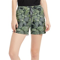 Leaves Foliage Botany Plant Women s Runner Shorts by Ravend