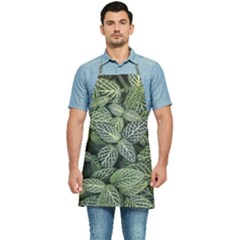 Leaves Foliage Botany Plant Kitchen Apron by Ravend