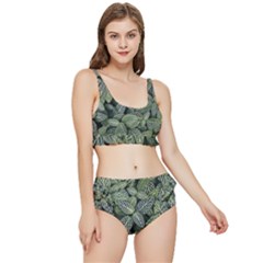 Leaves Foliage Botany Plant Frilly Bikini Set by Ravend