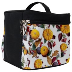 Pumpkin Fruit Flower Pattern Make Up Travel Bag (big) by Ravend