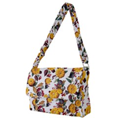 Pumpkin Fruit Flower Pattern Full Print Messenger Bag (s) by Ravend