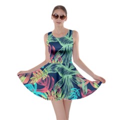 Sheets Tropical Picture Plant Pattern Skater Dress by Ravend