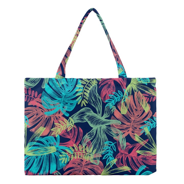 Sheets Tropical Picture Plant Pattern Medium Tote Bag