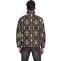 Vintage Batik Art Architecture Pattern Men s Puffer Bubble Jacket Coat View4