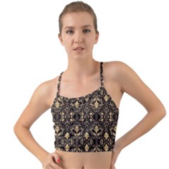 Vintage Batik Art Architecture Pattern Mini Tank Bikini Top by Ravend