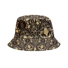 Vintage Batik Art Architecture Pattern Inside Out Bucket Hat by Ravend