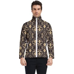 Vintage Batik Art Architecture Pattern Men s Bomber Jacket