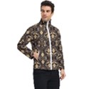 Vintage Batik Art Architecture Pattern Men s Bomber Jacket View2