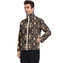 Vintage Batik Art Architecture Pattern Men s Bomber Jacket View3