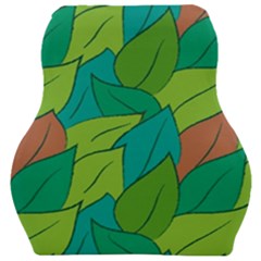 Leaves Pattern Autumn Background Car Seat Velour Cushion  by Ravend