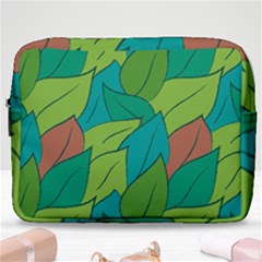 Leaves Pattern Autumn Background Make Up Pouch (large) by Ravend