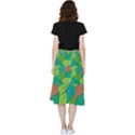 Leaves Pattern Autumn Background Frill Hi Low Chiffon Skirt View2