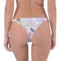 Bird Blossom Seamless Pattern Reversible Bikini Bottom View2