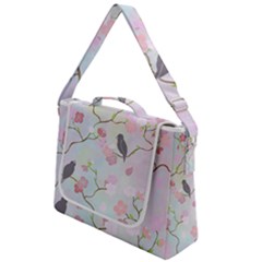 Bird Blossom Seamless Pattern Box Up Messenger Bag by Ravend