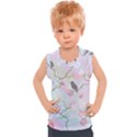 Bird Blossom Seamless Pattern Kids  Sport Tank Top View1