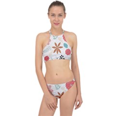 Nature Flora Background Wallpaper Racer Front Bikini Set by Ravend