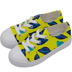 Sheets Pattern Picture Detail Kids  Low Top Canvas Sneakers by Ravend