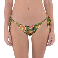 Fruits Star Blueberry Cherry Leaf Reversible Bikini Bottom by Ravend