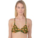 Fruits Star Blueberry Cherry Leaf Reversible Tri Bikini Top View1