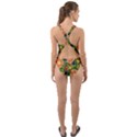 Fruits Star Blueberry Cherry Leaf Cut-Out Back One Piece Swimsuit View2