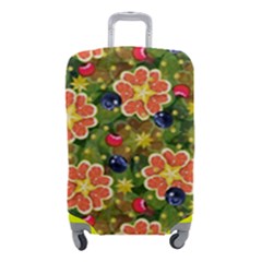 Fruits Star Blueberry Cherry Leaf Luggage Cover (small) by Ravend