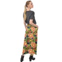 Fruits Star Blueberry Cherry Leaf Velour Split Maxi Skirt View2