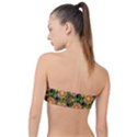 Fruits Star Blueberry Cherry Leaf Classic Bandeau Bikini Top  View2