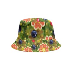 Fruits Star Blueberry Cherry Leaf Bucket Hat (kids) by Ravend