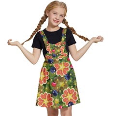 Fruits Star Blueberry Cherry Leaf Kids  Apron Dress by Ravend