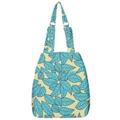 Illustration Sheets Dry Leaves Print Pattern Center Zip Backpack by Ravend