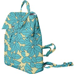 Illustration Sheets Dry Leaves Print Pattern Buckle Everyday Backpack by Ravend