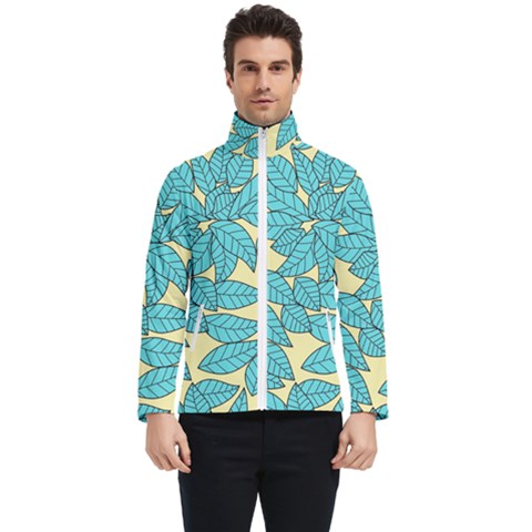 Illustration Sheets Dry Leaves Print Pattern Men s Bomber Jacket by Ravend