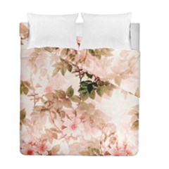 Flower Plant Vintage Retro Duvet Cover Double Side (full/ Double Size) by Ravend