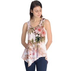 Flower Plant Vintage Retro Sleeveless Tunic by Ravend