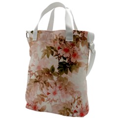 Flower Plant Vintage Retro Canvas Messenger Bag by Ravend